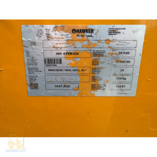 Річтрак електричний JUNGHEINRICH ETV 214, с.н. 91138780, мачта 5300 DZ, в.п. 1400кг, 2019 р.в.