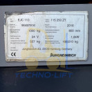 Штабелер електричний JUNGHEINRICH EJC 110, с.н. 90497816, мачта 2500 ZT мм, в.п. 1000 кг, 2016 р.в.