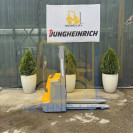 Штабелер електричний JUNGHEINRICH EJC 110, с.н. 90500299, мачта 2500 ZT мм, в.п. 1000 кг, 2016 р.в.