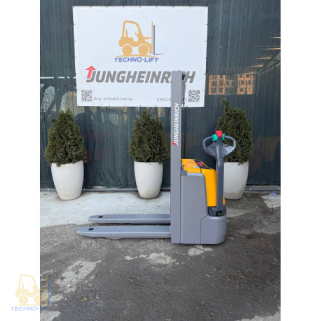 Штабелер електричний JUNGHEINRICH EJC 110, с.н. 90615351, мачта 2900 ZT мм, в.п. 1000 кг, 2020 р.в.