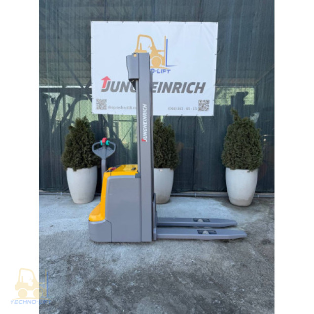 Штабелер електричний JUNGHEINRICH EJC 214, мачта 5350 DZ мм, в.п. 1400 кг.