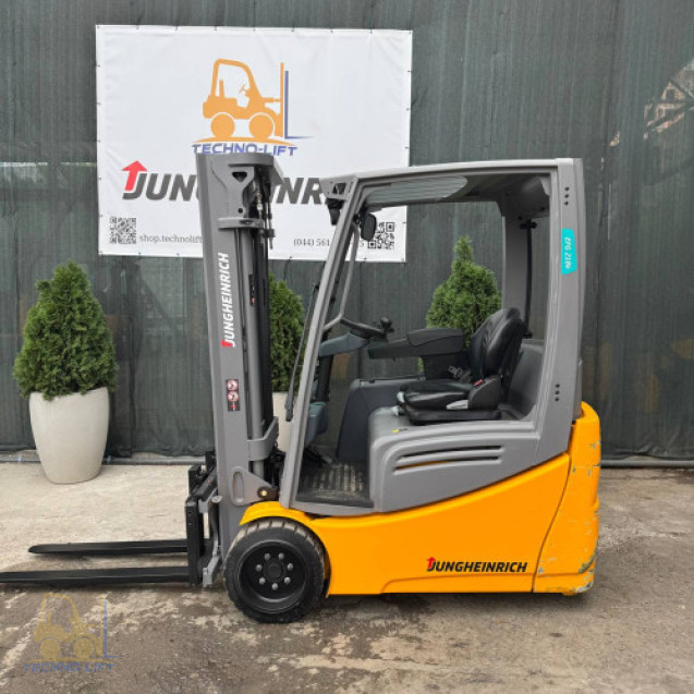 Навантажувач електричний JUNGHEINRICH EFG 218k, с.н. FN560106, мачта 4700 DZ мм, в.п. 1800 кг, 2018 р.в.