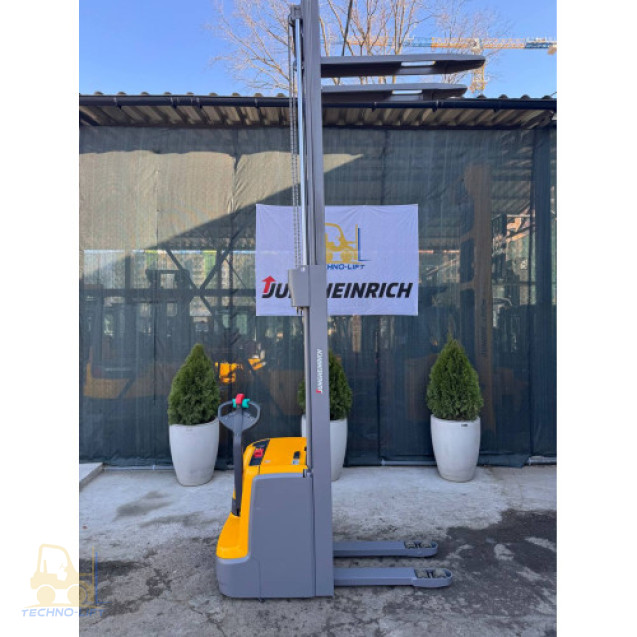 Штабелер електричний JUNGHEINRICH EJC 214, с.н. 90586938, мачта 3600 ZT мм, в.п. 1400 кг., 2019 р Li-ion