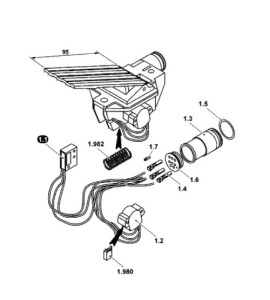Мікроперемикач педалі акселератора JUNGHEINRICH арт. 51226036 / 26915306 / 50154197 / 50183399