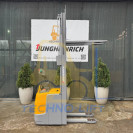 Штабелер електричний JUNGHEINRICH ERC 214, с.н. 90495668, мачта 2900 ZT мм, в.п. 1400 кг., 2016 р.