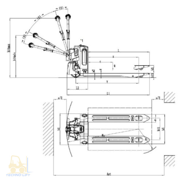 Електричний візок AntOn by JUNGHEINRICH PTL1.5 у компл.з бат. та заряд.пристр.2025 р.в.