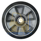 Гумове рульове колесо 160х50мм з підшипником 