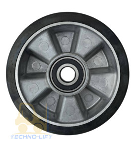 Гумове рульове колесо 160х50мм з підшипником 