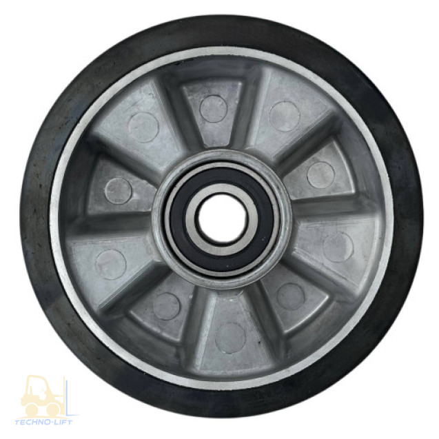 Гумове рульове колесо 160х50мм з підшипником 