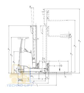 Річтрак електричний JUNGHEINRICH ETV 216, мачта 10700 DZ, в.п. 1600 кг, 2015 р.в.